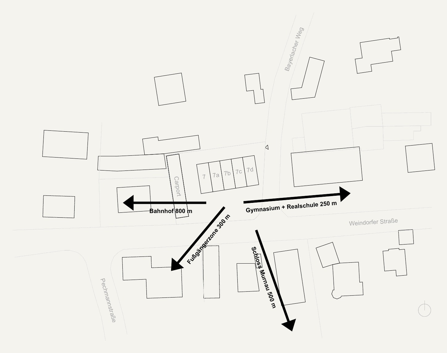 Lageplan Weindorfer Straße 7, Murnau am Staffelsee